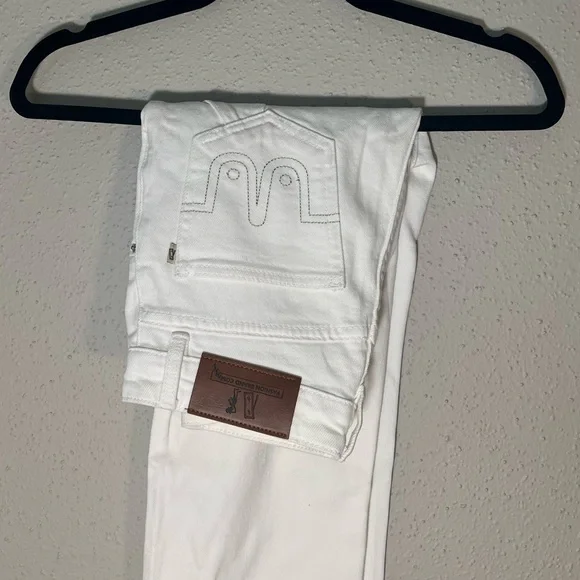 NWT Fashion Brand Company XS TALL White Farm Nap Jeans